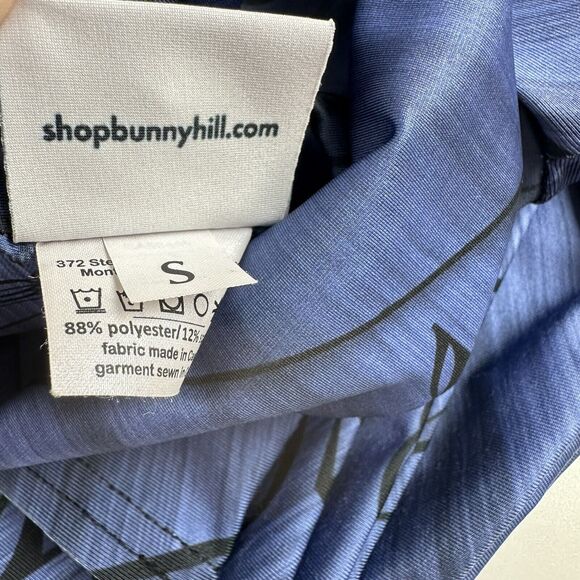 Bunny Hill Activewear Musical Note Printed Leggings Womens Blue Sz S - Picture 7 of 7